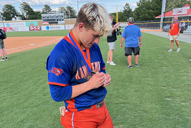 Brooks Brannon ties his father's home runs record in Randleman's